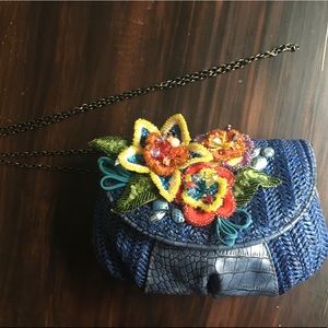 Mary Frances Beaded Floral Purse